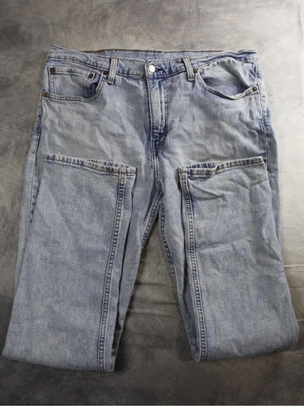 Levis 511 Slim Fit Jeans Mens 36x32 Light Wash Blue Denim WaterLess Casual
